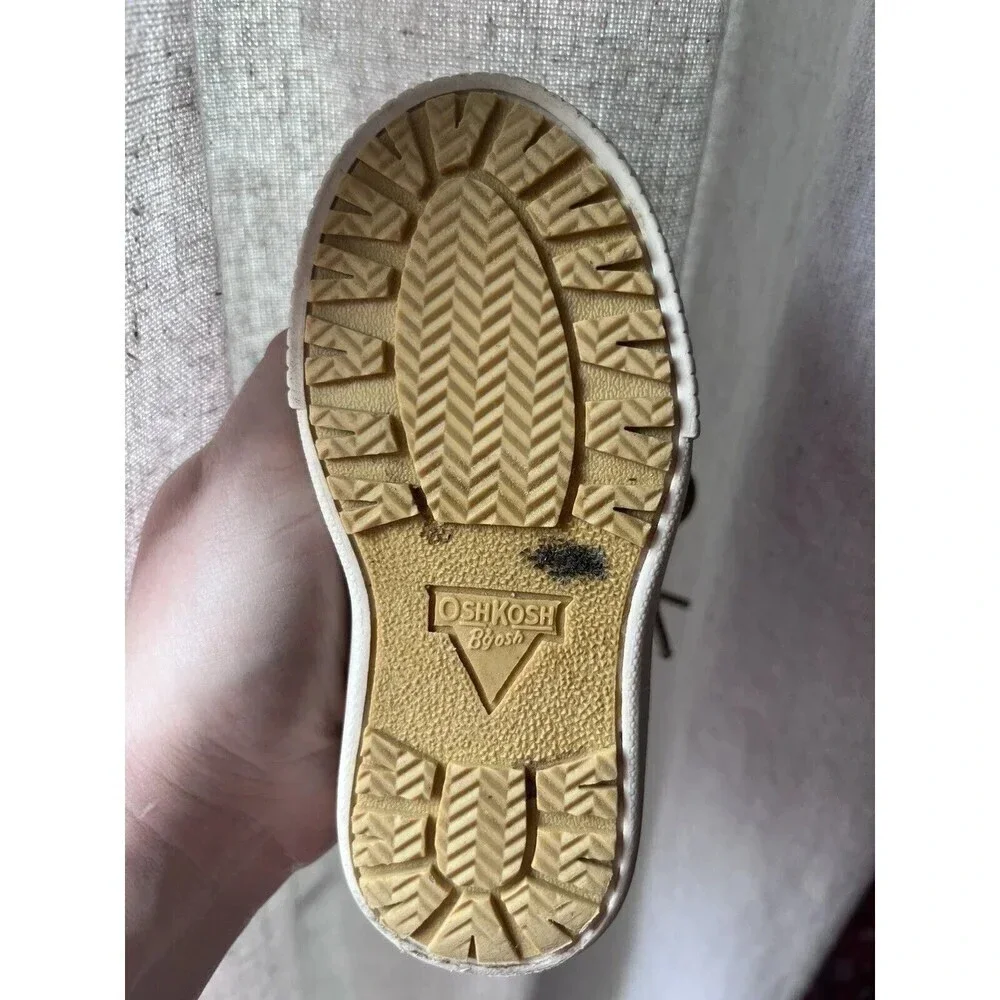 oshkosh b'gosh Duck Boots Navy Tan Size 6 Toddler
